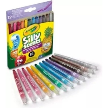 Crayola Silly Scents: Ароматни завинтващи пастели - комплект от 12 броя (52-9712)