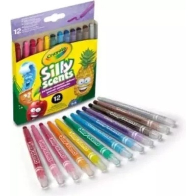 Crayola Silly Scents: Ароматни завинтващи пастели - комплект от 12 броя (52-9712)