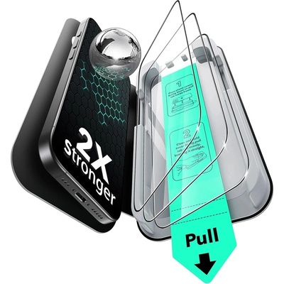 ESR Протектор за iPhone 17 / iPhone 16 Pro - ESR - Закалено стъкло UltraFit (3 броя) - Черен