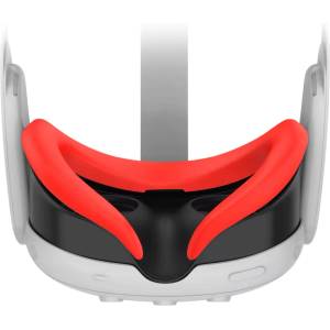 Vortex Virtual Reality VortexVR силиконов калъф / предпазител за лице за Meta Quest 3 (VVR.SIL.FACECOVER.QUEST3.RED.2023)