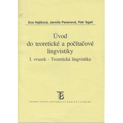 Úvod do teoretické a počítačové lingvistiky I.