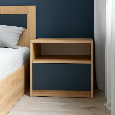 Нощно шкафче Viva дъб крафт с антрацит