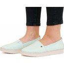 Looke kožené mokasíny Pascale Light Green L0599_20