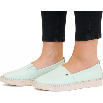 Looke kožené mokasíny Pascale Light Green L0599_20