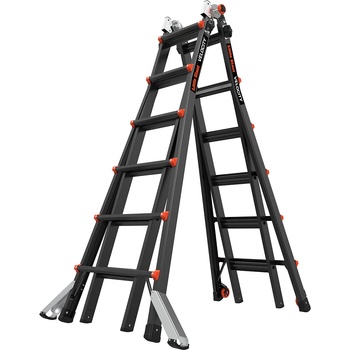 Little Giant Ladder Телескопична алуминиева стълба Little Giant VELOCITY 2.0 PRO, M26 4x6 стъпала, с поставка AirDeck (15526EN)
