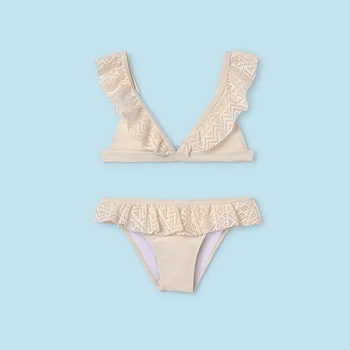 Image 1 of MAYORAL Бански 2 части къдрички в кремаво за момиче Mayoral