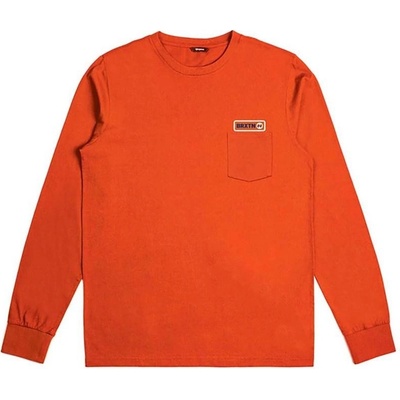 Brixton Baldwin L/S Pkt Tee Orange ORNGE