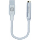 SWISSTEN Adapter Textile USB-C/Jack (samice) 0,15m