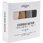 The Organic Company Салфетки Everyday 20 x 20 см земен цвят 4 бр (1073-901)