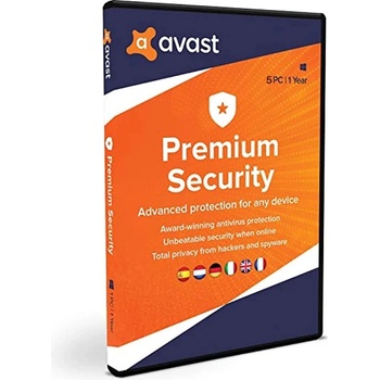 Avast Premium Security 5 lic. 12 mes.