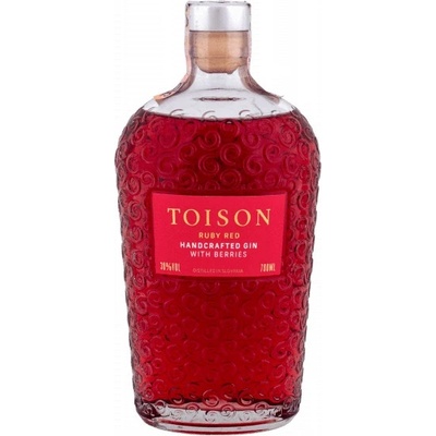 TOISON REMESELNÝ GIN RUBY RED 38 % 0,7 l (čistá fľaša)