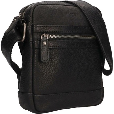 Lagen pánská kožená Crossbody taška 1745 černá