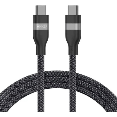 Anker Кабел за бързо зареждане за устройства с USB-C порт - Anker USB-C to USB-C Cable 240W (180 см) (черен) (A82E2H12)