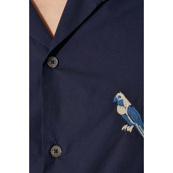 Paul Smith Памучна риза Paul Smith мъжка в тъмносиньо със стандартна кройка M1R-905UE-N01592 (M1R.905UE.N01592)