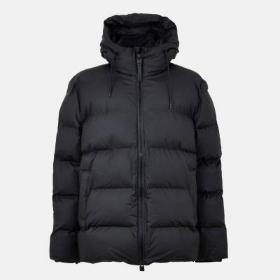 Rains Яке Rains Men's Alta Waterproof Hooded Short Puffer Jacket - Black 01
