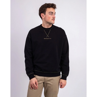 One Of XX Black Fleece Embroidered Crewneck Black