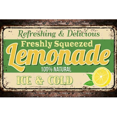 DIMEX ART Флизелинов фототапет табела - лимонада 375 x 250 см