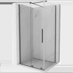 Mexen Velar плъзгаща се душ кабина 120 x 75 см, прозрачна, тъмно метално сиво - 871-120-075-01-95 (871-120-075-01-95)