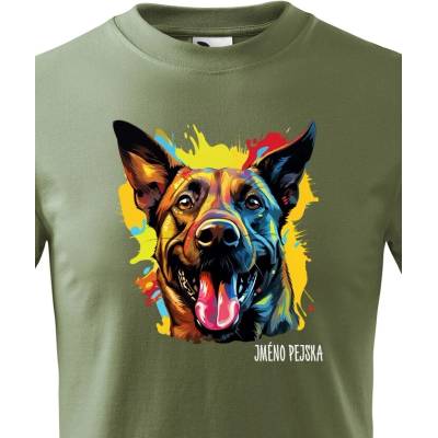 Dětské tričko Belgický ovčák Military Canvas Dětské tričko 2426
