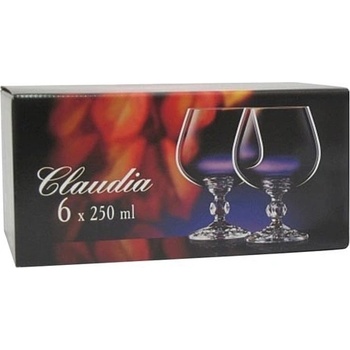 Crystalex Sklenice Claudia na koňak 250ml 6ks
