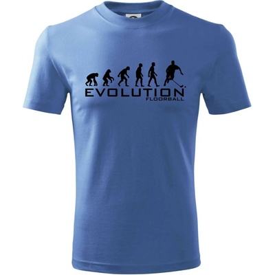Evolúcia Floorball tričko detské svetlomodrá