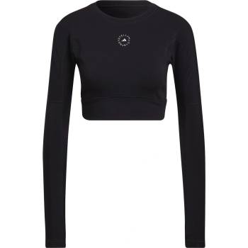 adidas Къса блуза Adidas Women's Long Sleeve Crop Top - Black