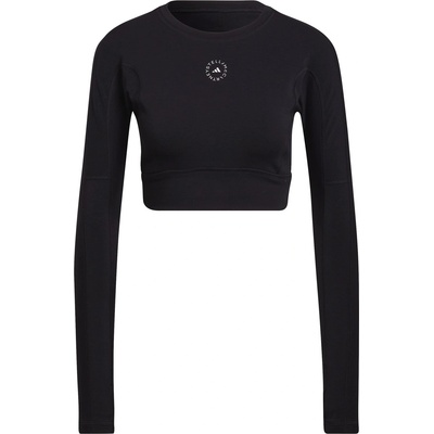 adidas Къса блуза Adidas Women's Long Sleeve Crop Top - Black