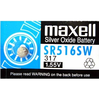 Maxell Батерия сребърна Maxell SR, R516SW, 1.55V, 1 бр (MLBSSR516SW)