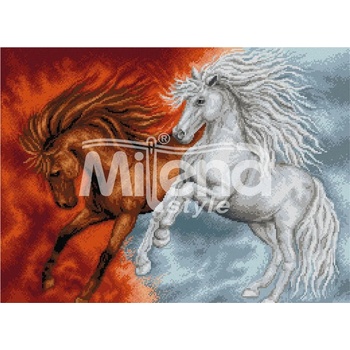 Milena Style Огън и лед - гоблен със схема конци Ariadna 1: 4