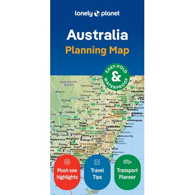 Lonely Planet Australia Planning Map - Planet Lonely