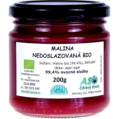 ASO Zdravý život malina nedoslazovaná Bio 200 g