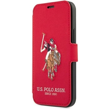 U. S. Polo Assn Калъф за телефон US Polo Embroidery Collection за iPhone 12 Pro Max, червен (KXG0016626)