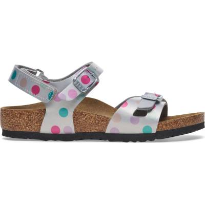 Birkenstock Детски сандали Birkenstock Kid's Rio AS Sandals - Electric Metallic Dots Silver - размер 32 (702-4254-0219)