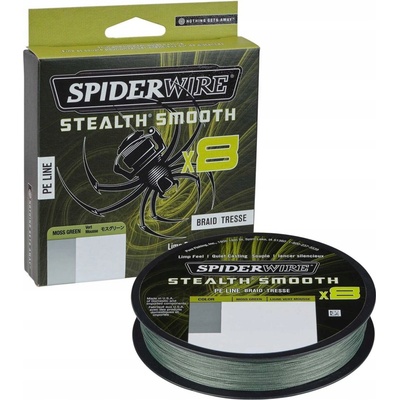 Spiderwire šnúra Stealth Smooth8 Zelená 150m 0,19mm 18kg