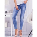 Dámske džínsy s perličkami JMP-SP-Y1280.43 modré