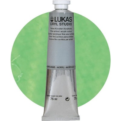 LUKAS Cryl Studio АКРИЛНА боя Fluorescent Green 75 ml 1 бр (46050010)