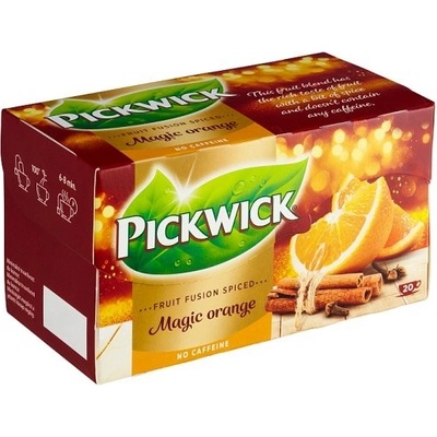 Pickwick Fruit Fusion Ovocný čaj aromatizovaný s pomerančovým oplodím a skořicí 20 x 1,75 g