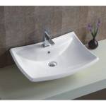 Inter Ceramic Мивка за баня Вера 59х43см, бяла за плот (icb 860)