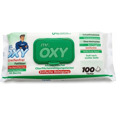 Mr. Oxy White Soap Univerzálne vlhčené čistiace utierky 100 ks