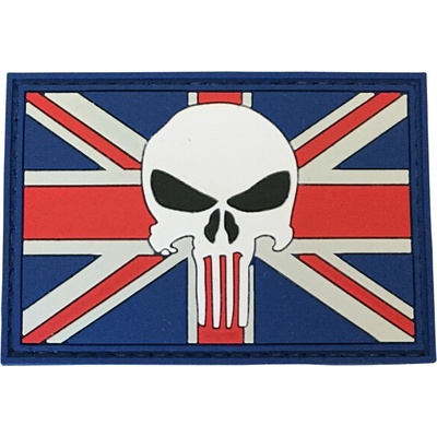 WARAGOD Nášivka 3D UK Punisher 7.5x5cm