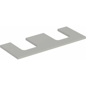 Geberit Плот за мивка Geberit One с двоен изрез 120 см, матово сиво (505.335.00.7)