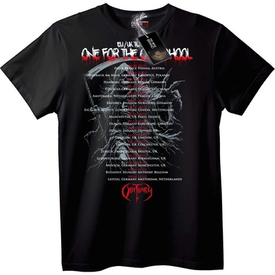 Тениска Obituary Турне ЕС/УК - 2XL, Black