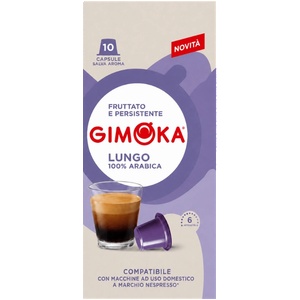 Gimoka Кафе капсули Gimoka Lungo съвместими с Nespresso, 10 бр