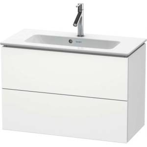 Duravit L-Cube - Шкафче за умивалник 55x82x39 см, 2 чекмеджета, матово бяло LC625701818 (LC625701818)