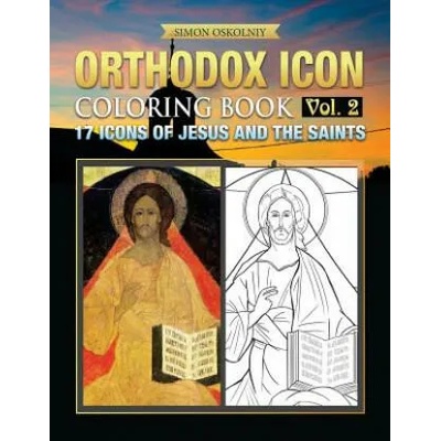 Orthodox Icon Coloring Book Vol. 2: 17 Icons of Jesus and the Saints