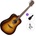LÂG GUITARS Tramontane 118 T118D Standard SET Brown Shadow Акустична китара