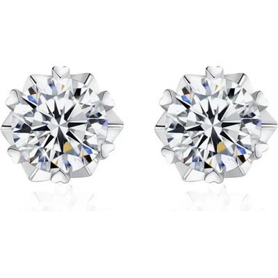 Olivie stříbrné náušnice MOISSANITE 9313
