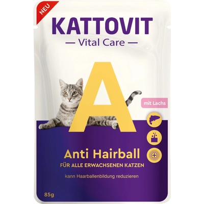 Kattovit Anti Hairball losos 85 g