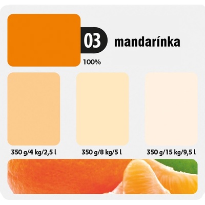 KITTFORT COLORLINE 0,35 kg Mandarínka