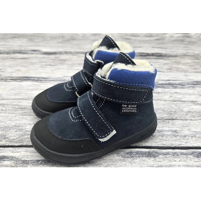 Jonap kožené zimní boty s membránou Jerry tmavě modrá